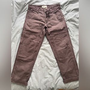 Madewell Double Knee Brown Pants